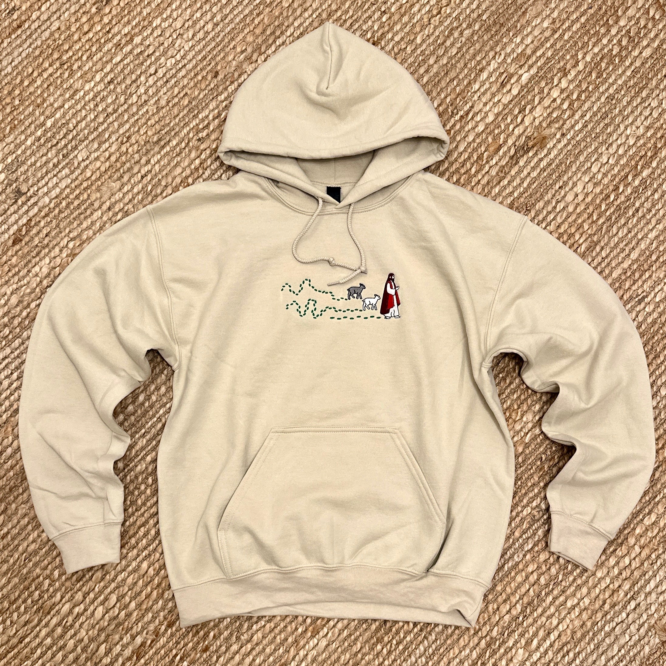 Walk With Jesus - Couples - Embroidered Classic Unisex Pullover Hoodie