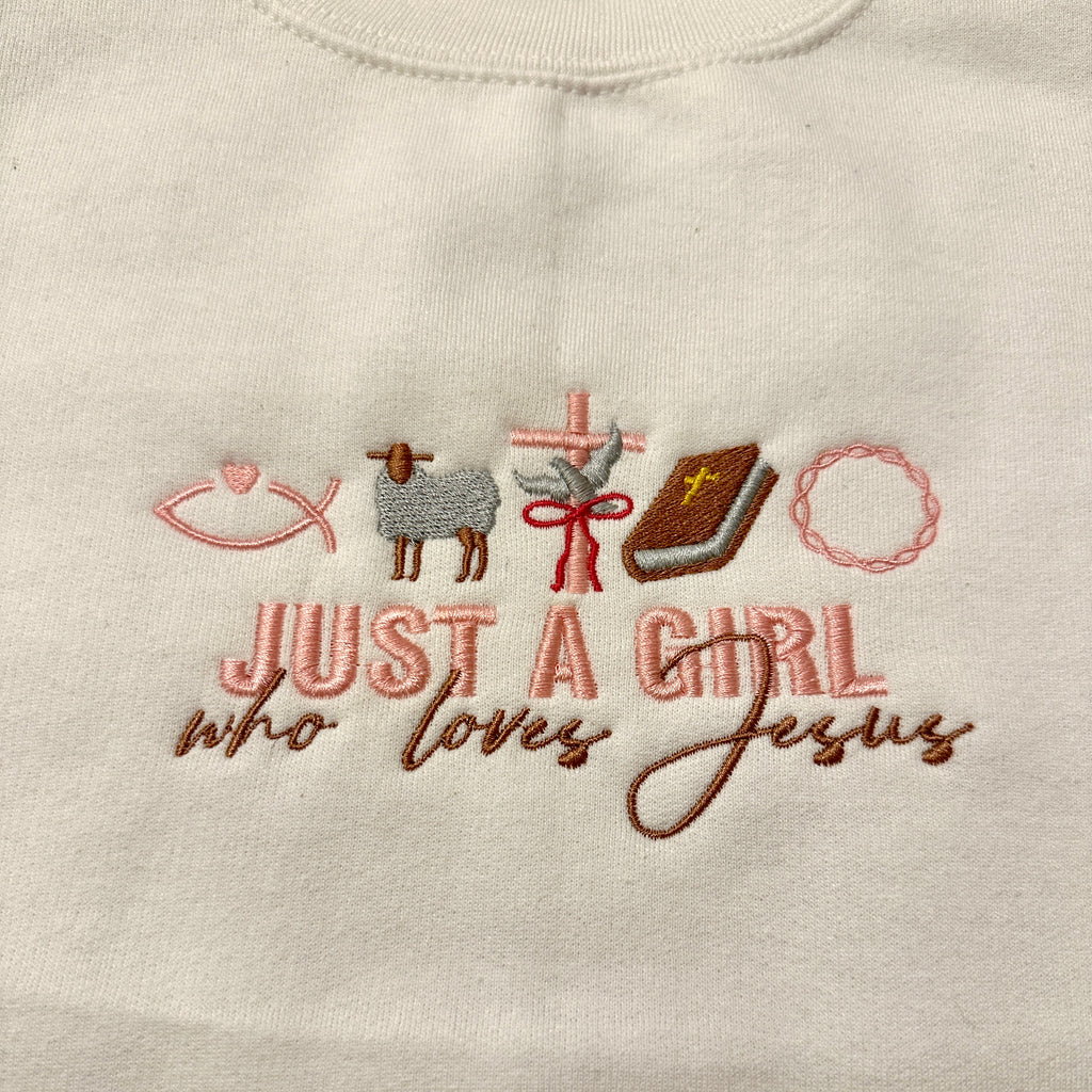 Faith embroidered women’s crewneck