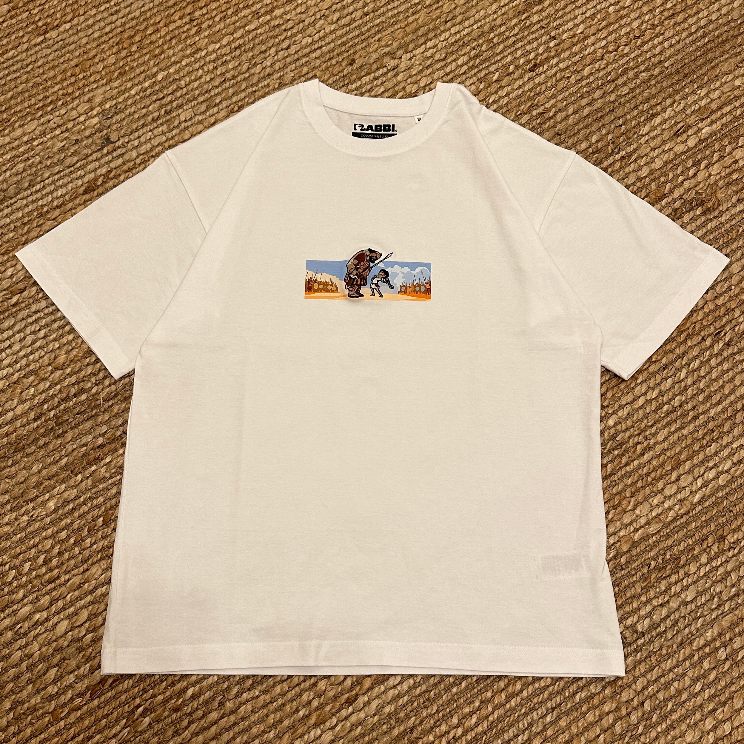 David And Goliath - OVERSIZED Embroidered T-shirt