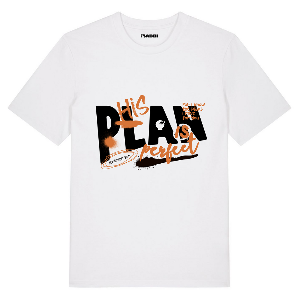 His Plan Is Perfect – Heavyweight Cotton T-shirt